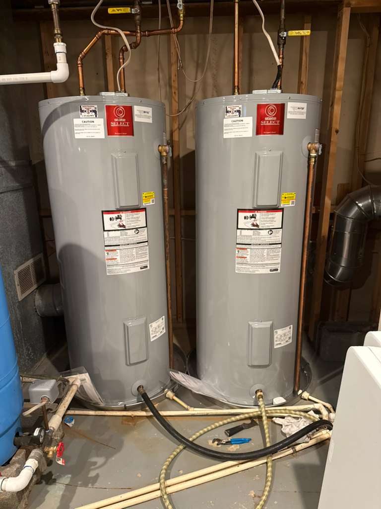 Dual water heater installation